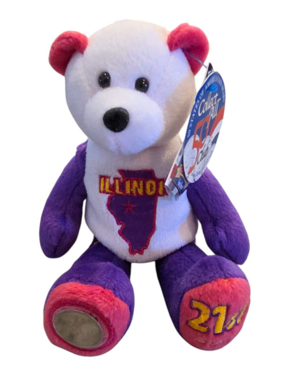 Illinois #21 Limited Treasures Coin Bear 50 States of America Bears NWT